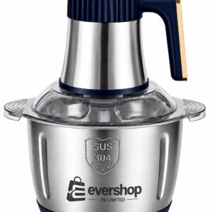 Electric Meat Grinder 5L Stainless Steel Meat Mincer Vegetables Blender, 500W Household Stuffing and Food Processor 5 Speeds