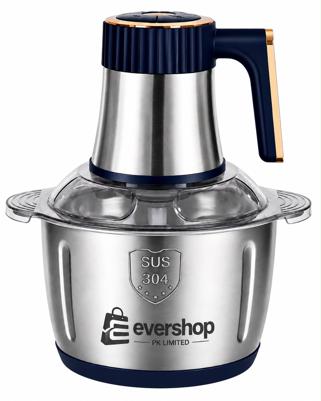 Electric Meat Grinder 5L Stainless Steel Meat Mincer Vegetables Blender, 500W Household Stuffing and Food Processor 5 Speeds