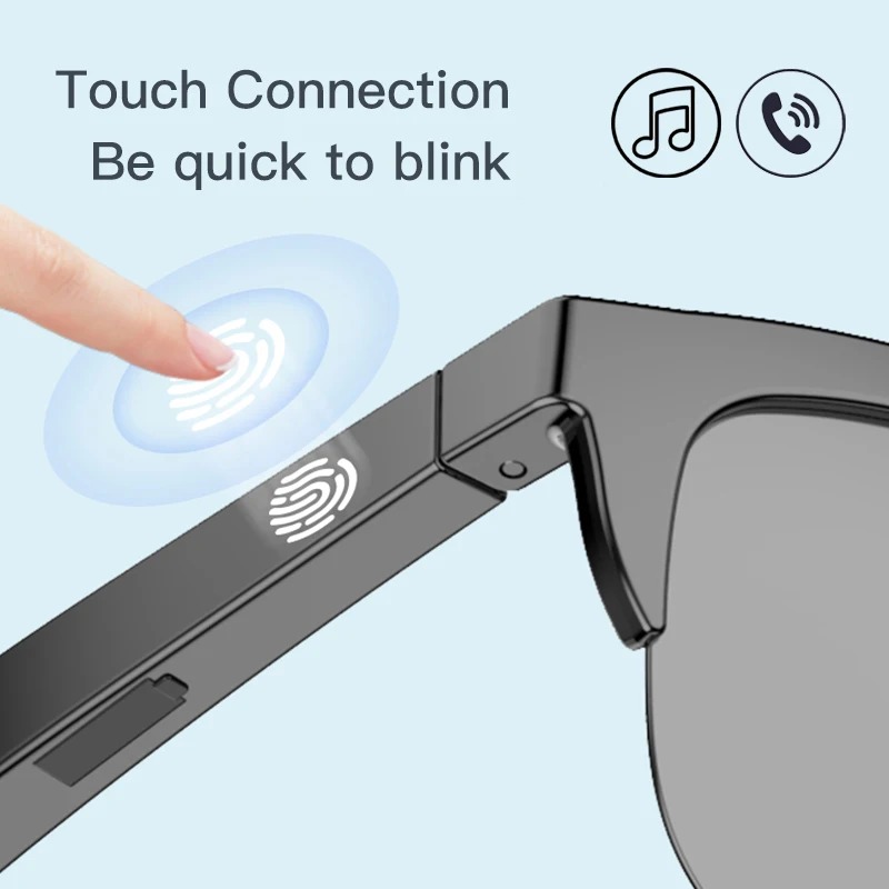 Smart Bluetooth V5.3 Sunglasses Glasses Call Outdoor Sports Headphones HIFI Black Technology Anti-touch UV For Men And Women - Image 7