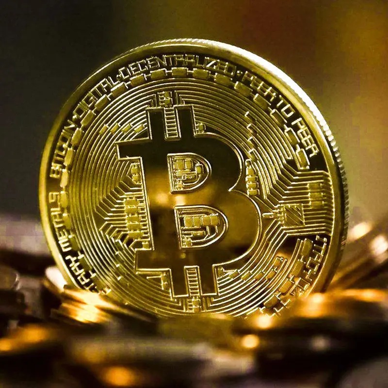 Gold Plated Bitcoin Coin Collectible Art Collection Gift Physical Commemorative Casascius Bit BTC Metal Antique Imitation - Image 4