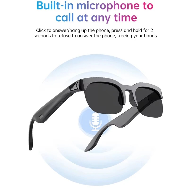 Lenovo Smart Glasses 2026 New AI Translation Bluetooth Conversation Recording Listening To Music Men Women Smart Sunglasses - Image 2