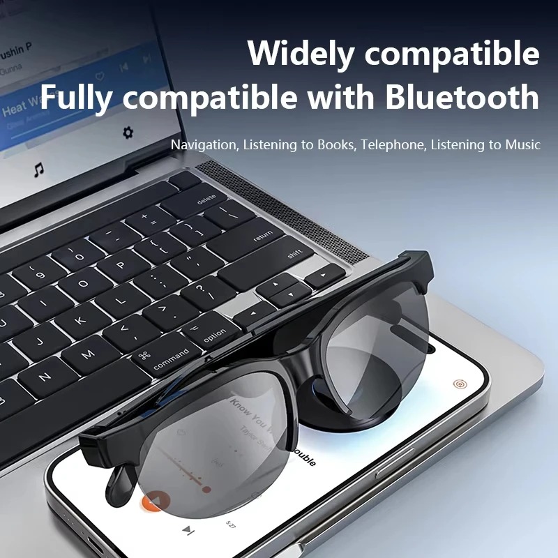 Lenovo Smart Glasses 2026 New AI Translation Bluetooth Conversation Recording Listening To Music Men Women Smart Sunglasses - Image 6