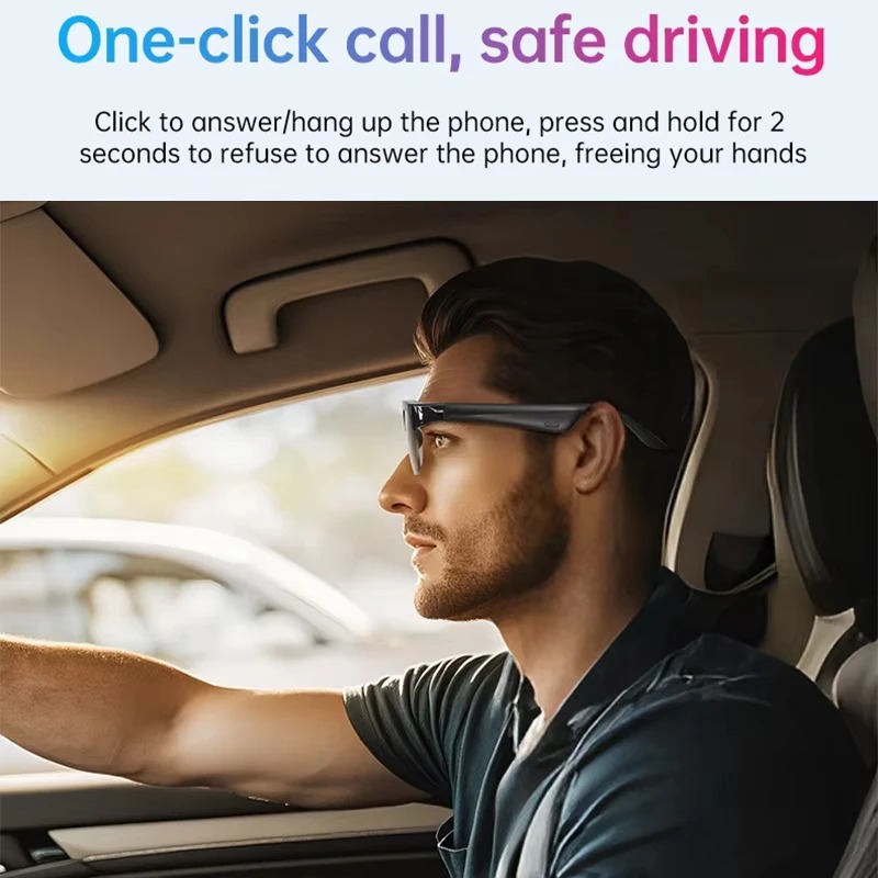 Lenovo Smart Glasses 2026 New AI Translation Bluetooth Conversation Recording Listening To Music Men Women Smart Sunglasses - Image 4