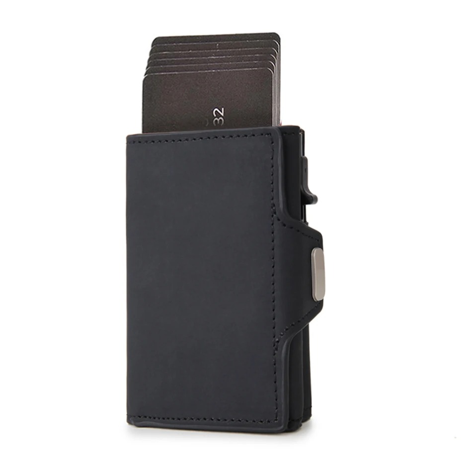 RFID Credit Card Holder Luxury Wallet Microfiber Leather Pop Up Men Designer Wallet Money Bag Male Coin Purse Wallets for Men - Image 6